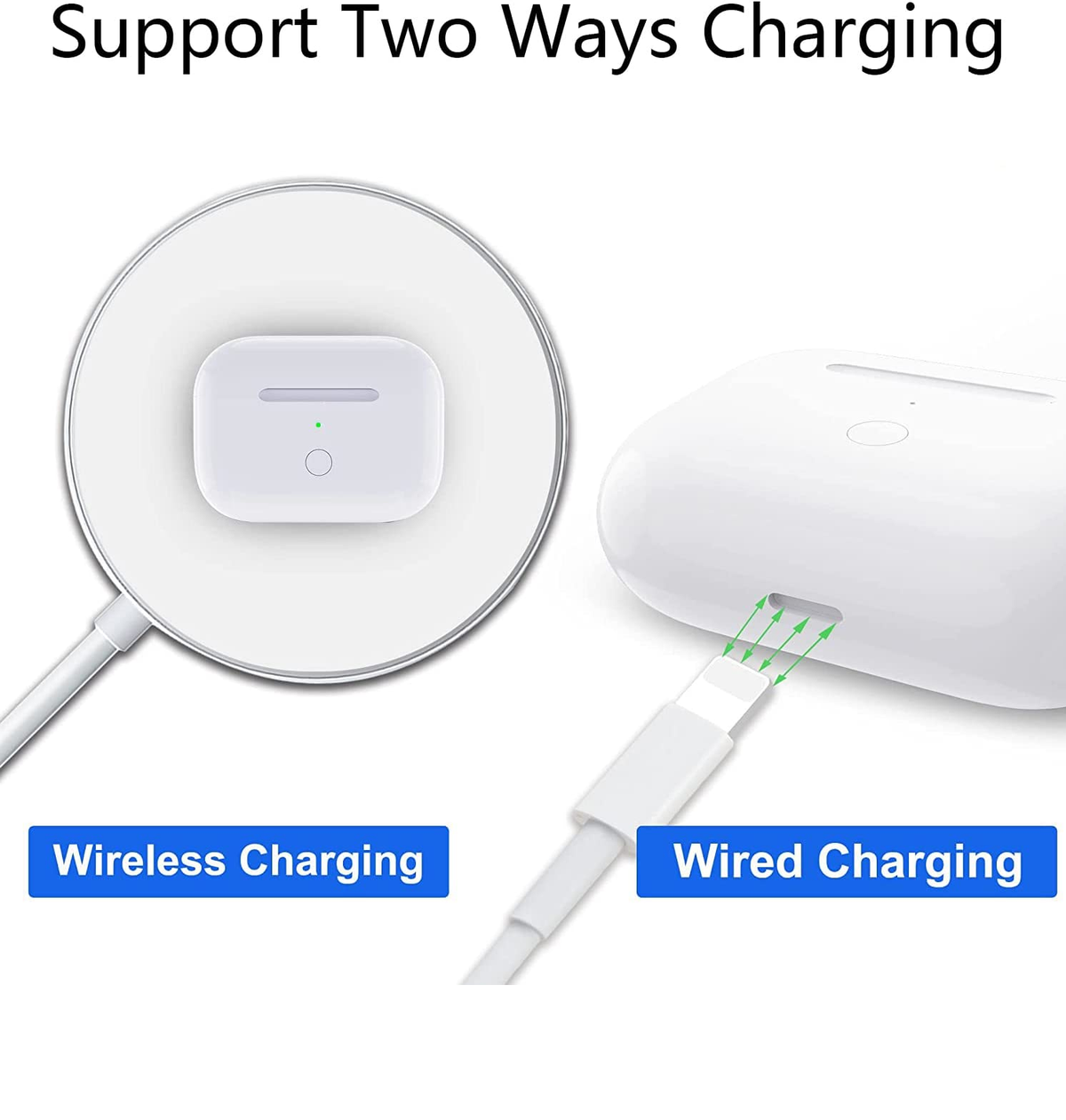 Wireless Charging Case for AirPods Pro with Bluetooth Pairing Button