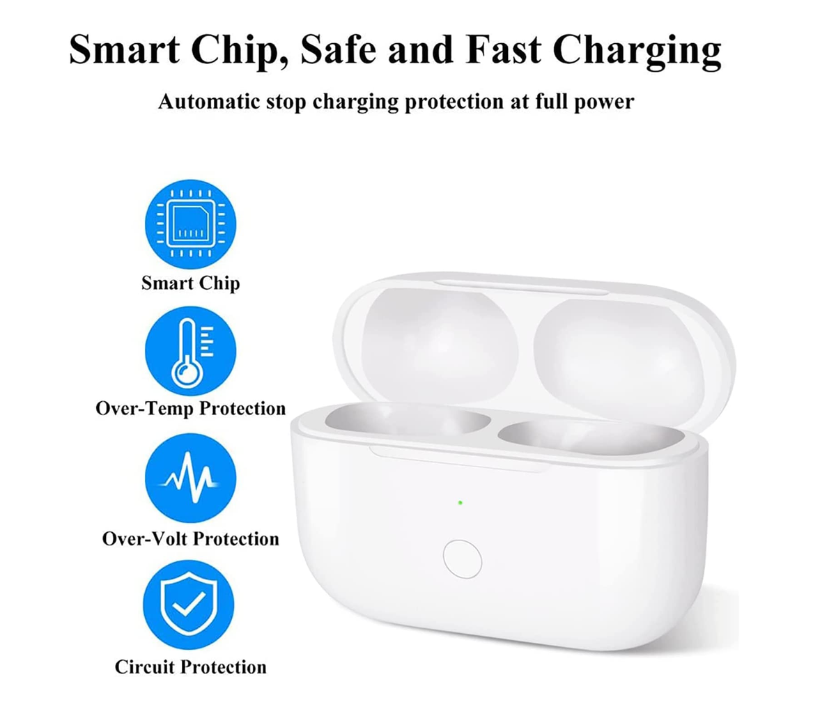 Wireless Charging Case for AirPods Pro with Bluetooth Pairing Button