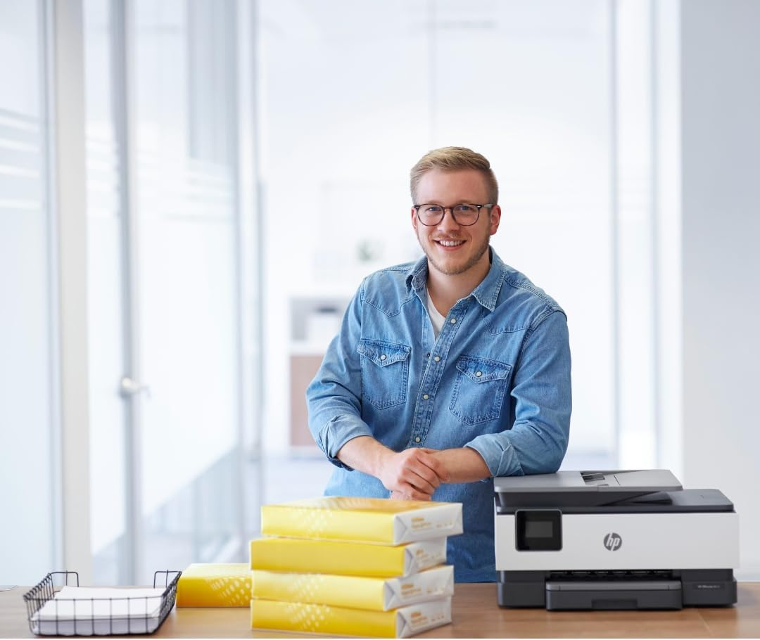 Copy Paper A4, 80 g/m² Paper, Printer Paper, Laser Paper, Inkjet Paper, Fax Paper, 2500 Sheets, 5 Packs of 500 Sheets, White