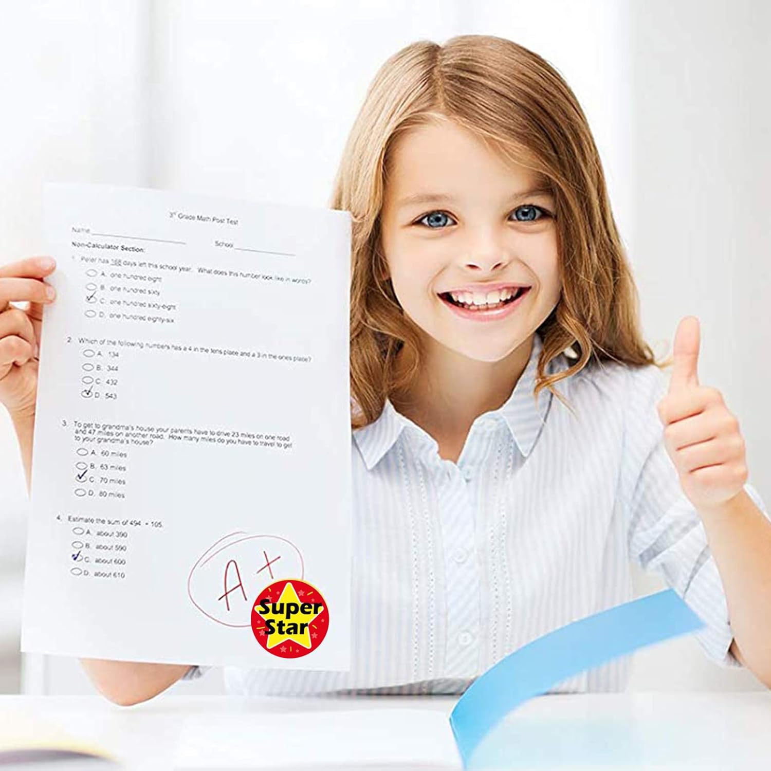 1000 PCS Reward Stickers for Teachers, School Stickers for Kids in 16 Designs, Motivational Stickers Teacher Supplies Training Stickers