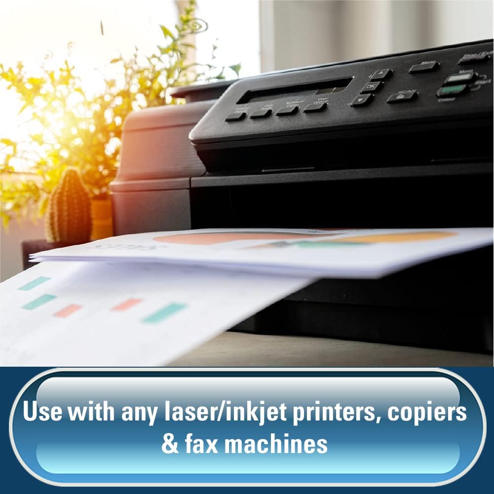 A4 White Paper Sheets 5 Reams – 2500 Sheets - Bright White Paper - Office Printer, Copier Paper
