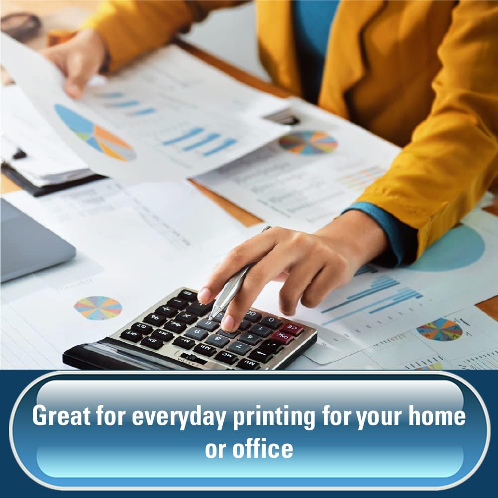 A4 White Paper Sheets 5 Reams – 2500 Sheets - Bright White Paper - Office Printer, Copier Paper