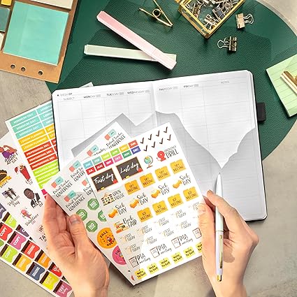 Clever Fox Undated Teacher Planner , A5 Lesson & School Year Organizer (Black, Hardcover)