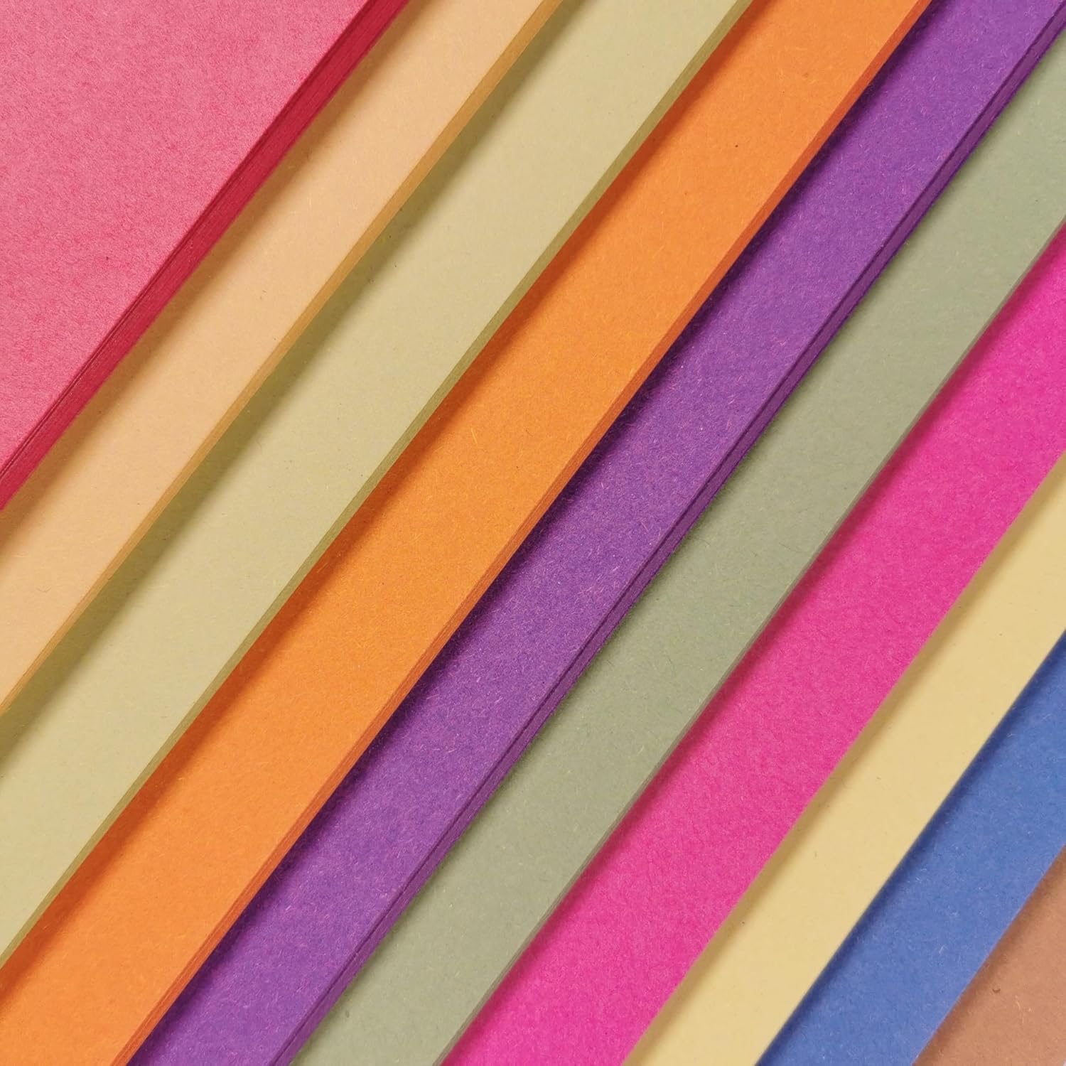A2 Recycled Sugar Paper Bright Colours 100 Large Sheets in 10 Assorted Colours, Great for Kids Arts & Crafts
