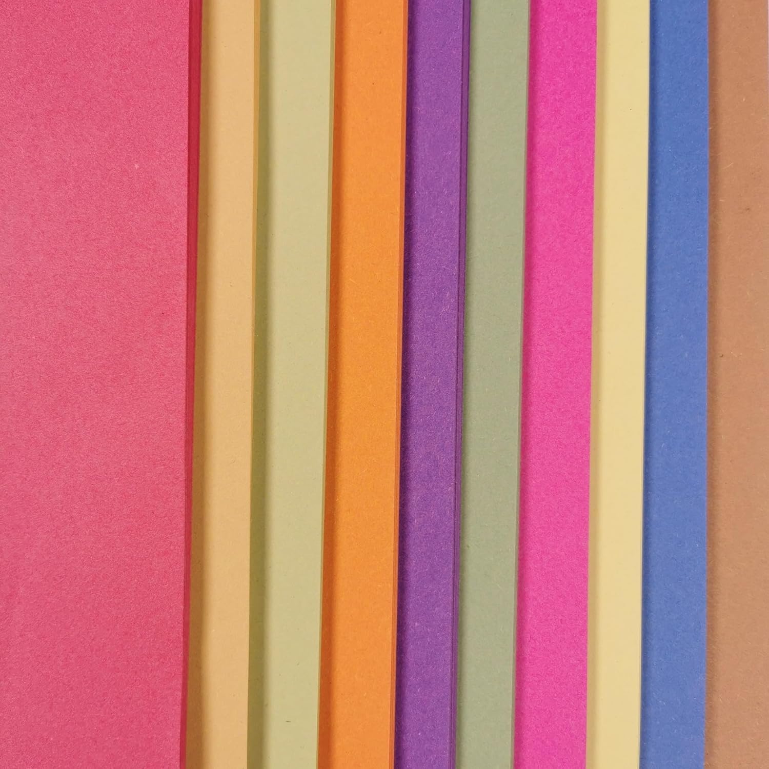 A2 Recycled Sugar Paper Bright Colours 100 Large Sheets in 10 Assorted Colours, Great for Kids Arts & Crafts