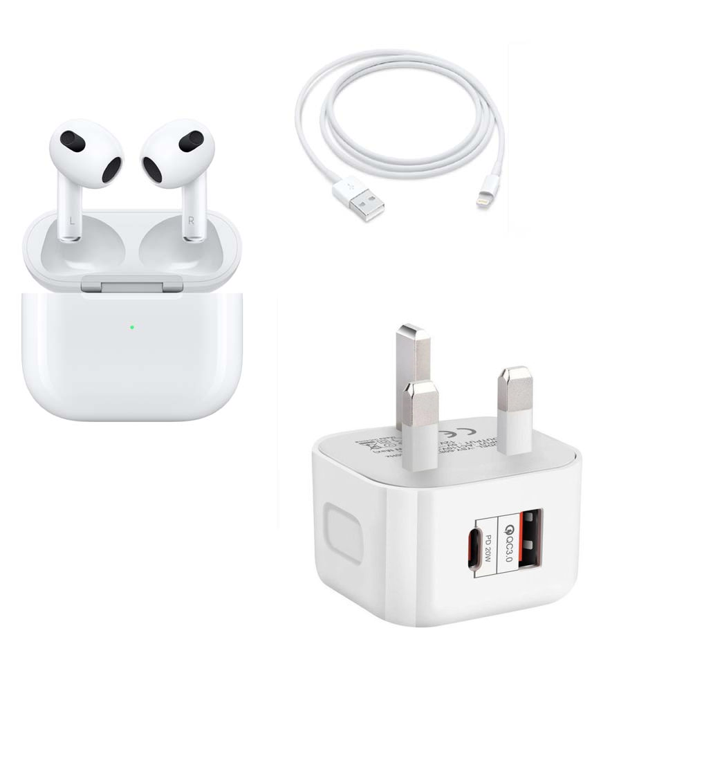 Airpods 3rd Generation With Wireless Magsafe Charging Case For Apple iPhone - iPads - MacBook |Seller  Warranty