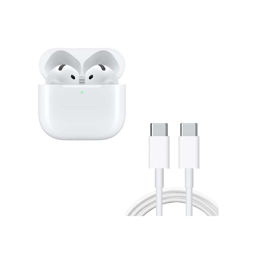 AirPods 4th Generation with Active Noise Cancellation, Adaptive Audio, H2 Chip – USB-C & Wireless Charging Case