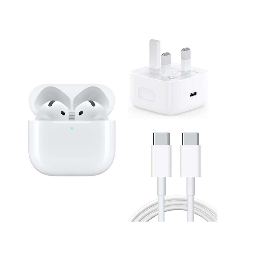 AirPods 4th Generation with Active Noise Cancellation, Adaptive Audio, H2 Chip – USB-C & Wireless Charging Case