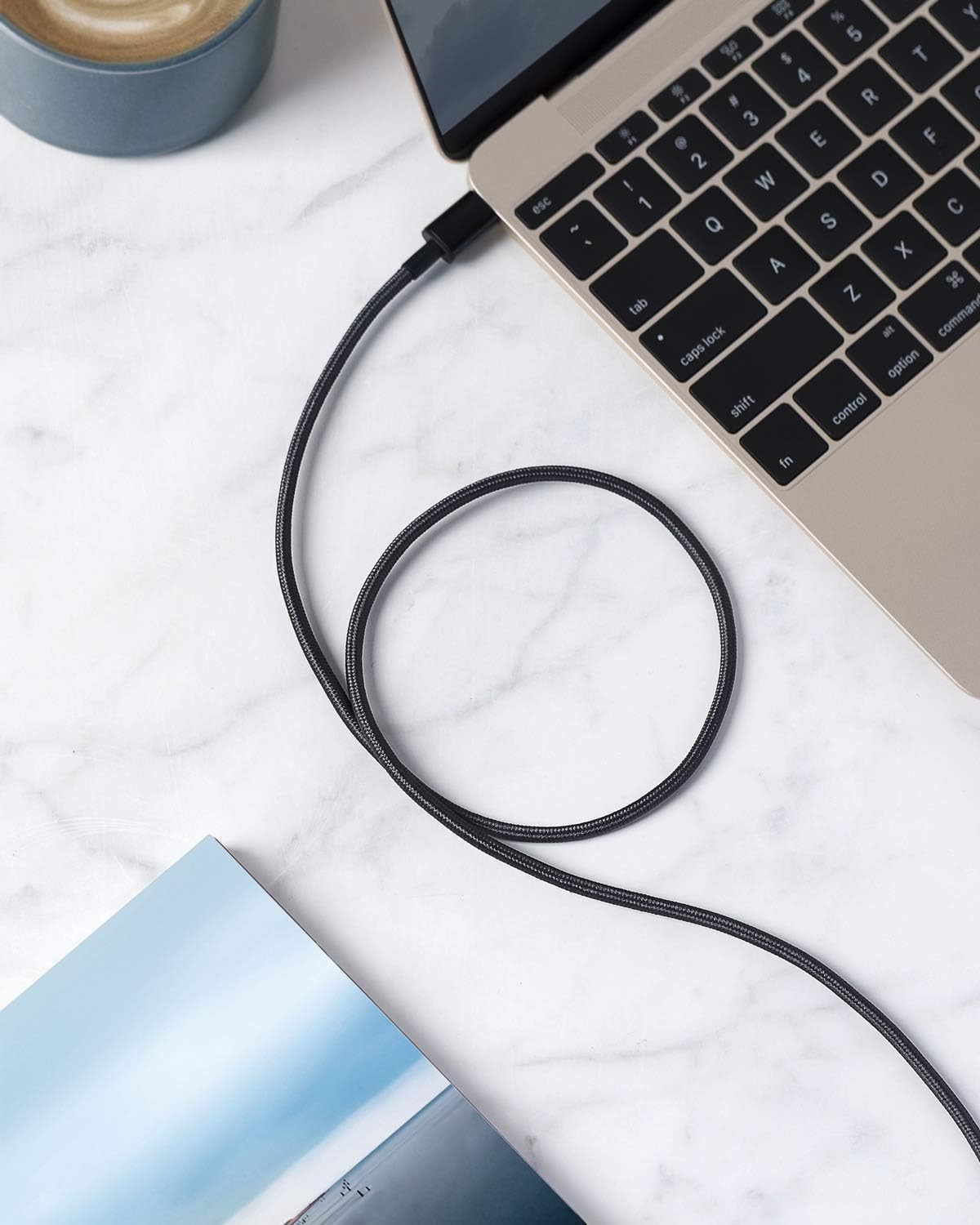 Anker 2-Pack 3ft (0.9m) USB-A to USB-C Braided Charger Cable – Compatible with iPhone 15/16/17, iPad Pro, Samsung Galaxy, MacBook