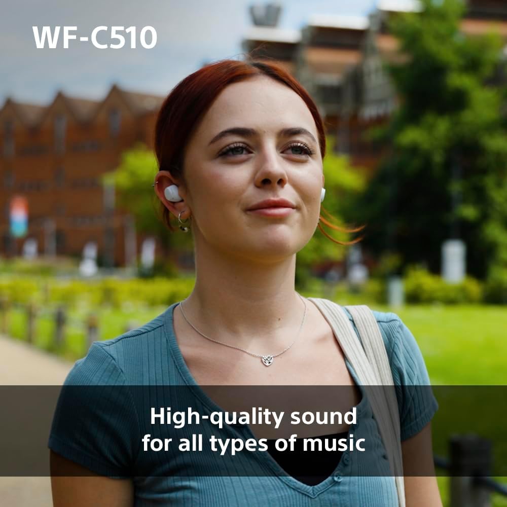 Sony WF-C510 Wireless In-Ear Earbuds – Bluetooth, Multipoint, Ambient Sound, 22H Battery