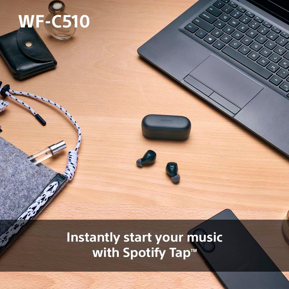 Sony WF-C510 Wireless In-Ear Earbuds – Bluetooth, Multipoint, Ambient Sound, 22H Battery