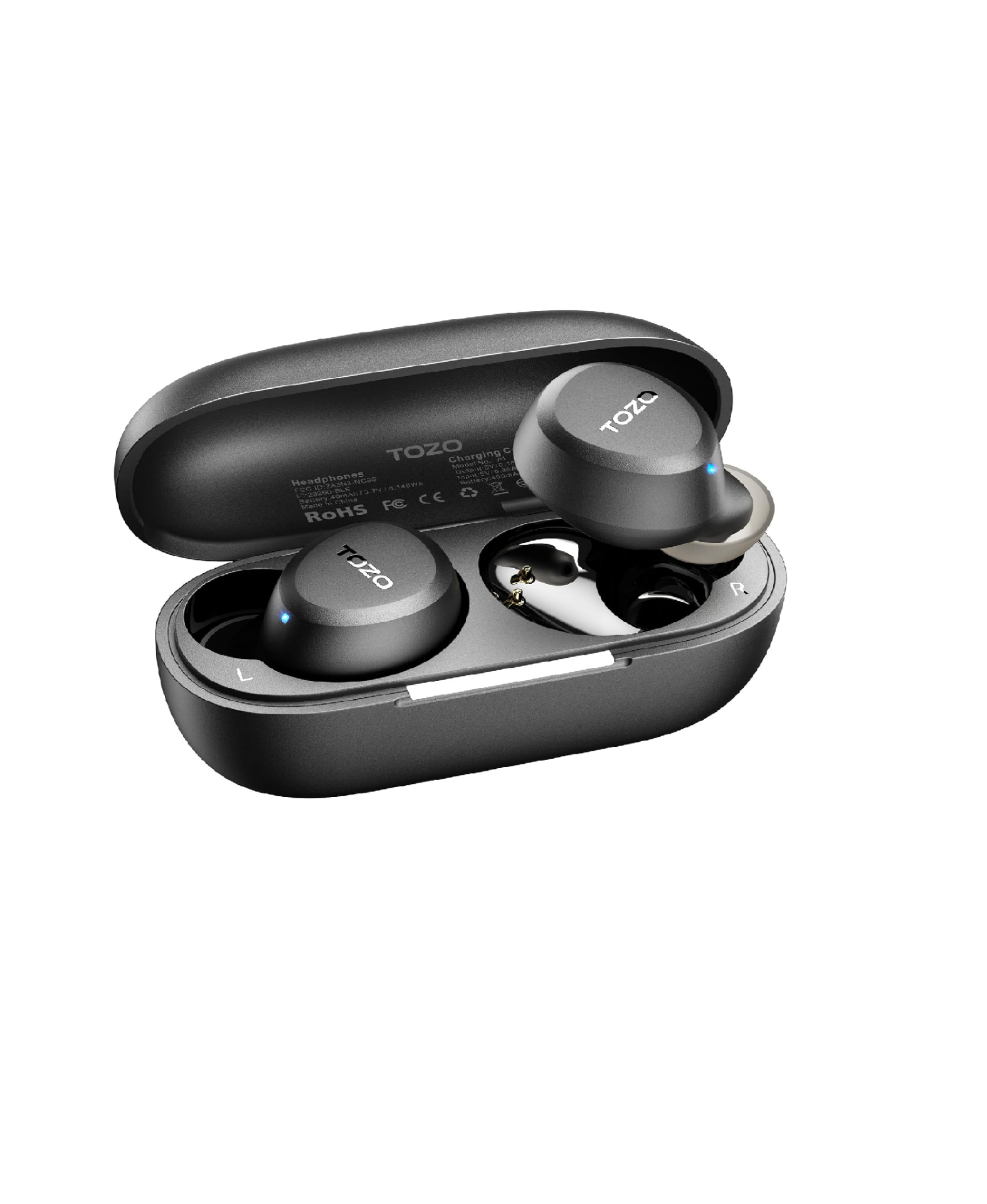 TOZO A1 Wireless Earbuds – Bluetooth 5.3, HiFi Stereo, 32H Playtime, App EQ, Lightweight, IPX5 Waterproof