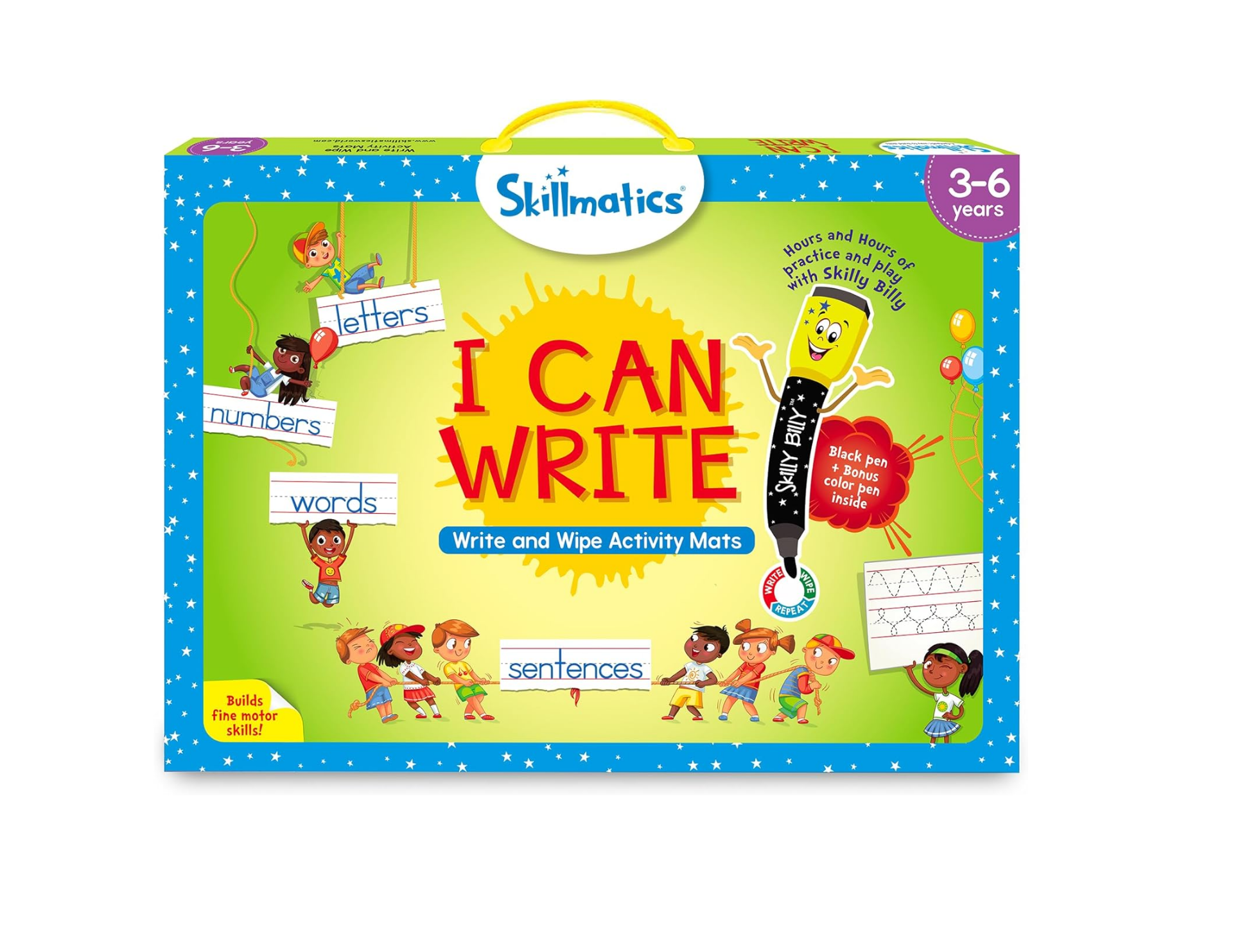 Preschool Learning Activities, Educational Toy and Game, Back to School Supplies, Reusable Activity Mats, Gifts for Students, Kids, Ages 3, 4, 5, 6