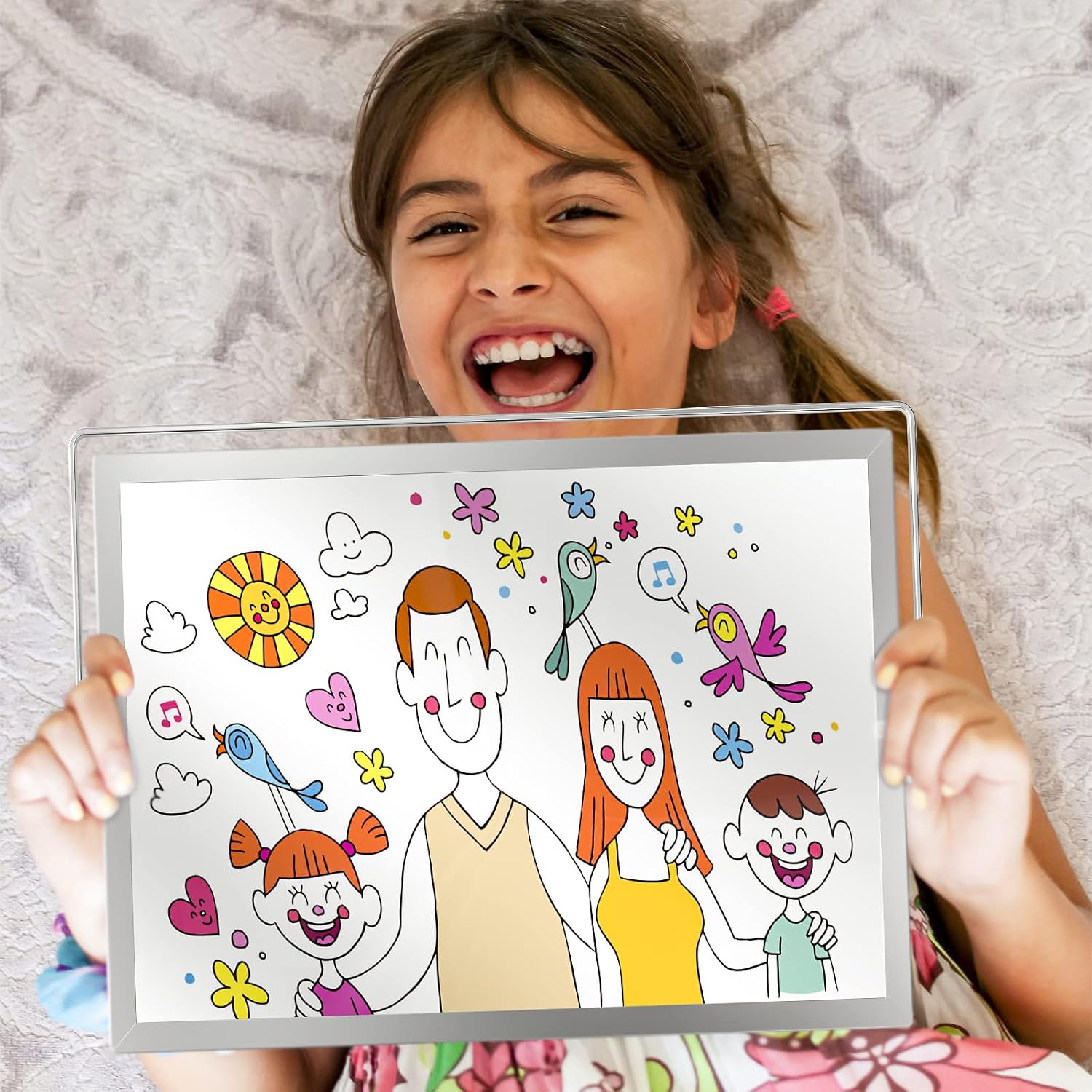 Nicpro A3 Double-Sided Magnetic Mini Whiteboard 40x30cm with Stand, Pens, Eraser & Magnets Portable