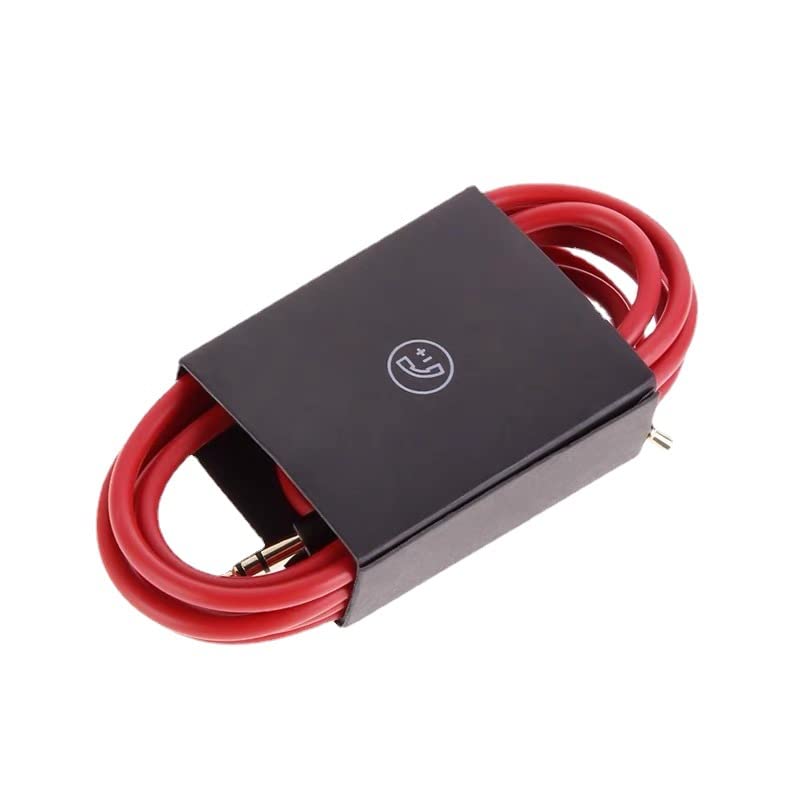 Replacement 3.5mm Cable with Mic for Beats Solo Studio Pro Red