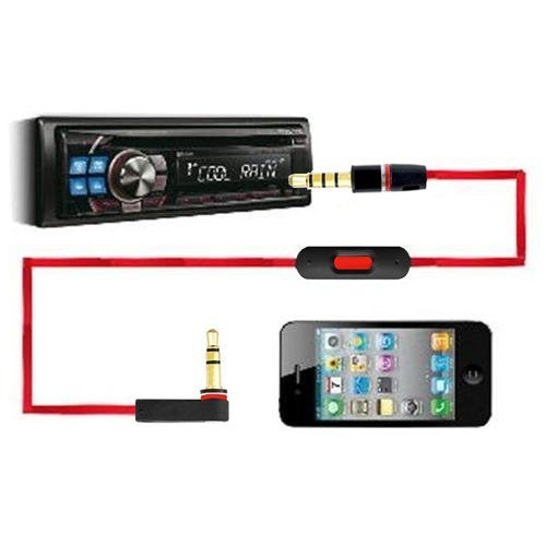Replacement 3.5mm Cable with Mic for Beats Solo Studio Pro Red