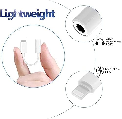 Apple MFi Lightning to 3.5mm Headphone Adapter, iPhone AUX Dongle