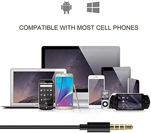 2 Pack Wired Earphones In-Ear Headphones with Mic, Noise Isolating Earbuds for Phone, Samsung, Laptop