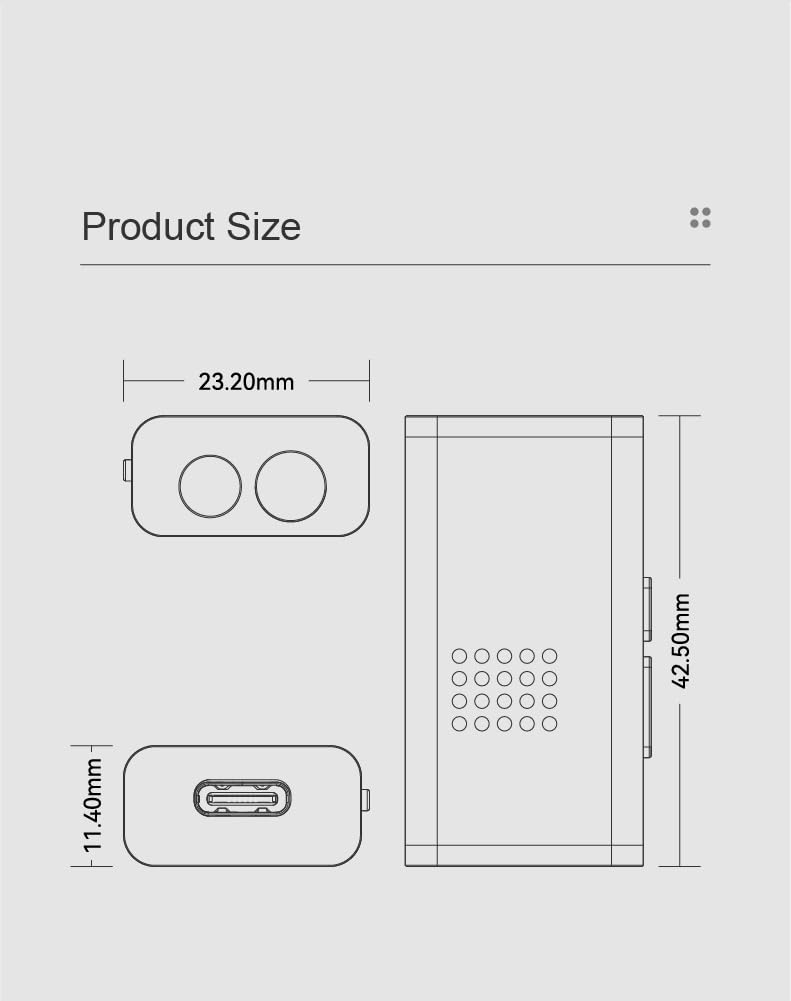 MOONDROP DAWN PRO 2 Portable USB DAC AMP Headphone Amplifier