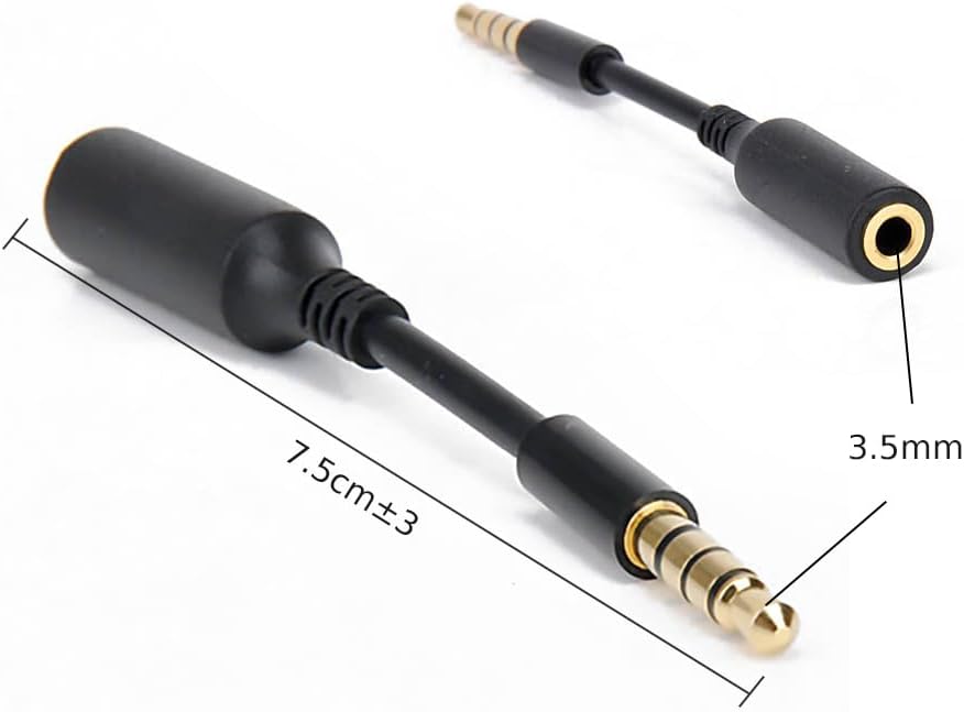 3.5mm Male to Female Headphone Jack Extension Cable Aux Audio Lead