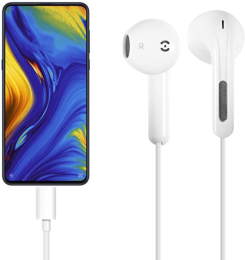 2 Pack USB-C Earphones with Mic | iPhone 17/16/15, Samsung, Pixel, iPad