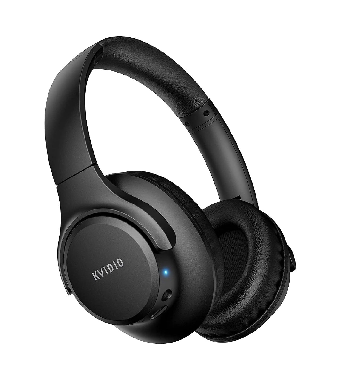 Wireless Over-Ear Bluetooth Headphones, 65H Battery, Deep Bass, HiFi Sound, Mic, Black