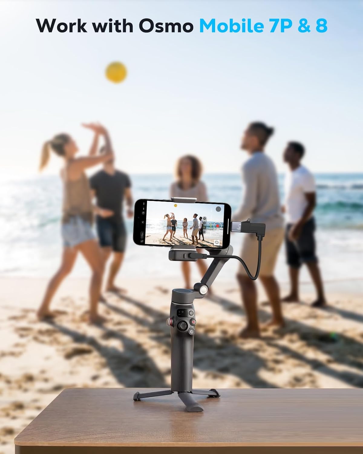 MoKo DJI Mic Mini USB-C to Lightning Adapter for iPhone Audio & Charging