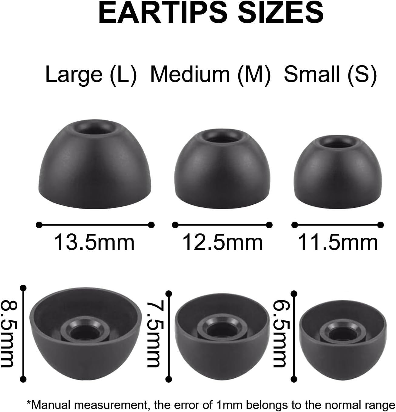 Aiivioll 6pcs Silicone Ear Tips for Beats Fit Pro/Studio Buds