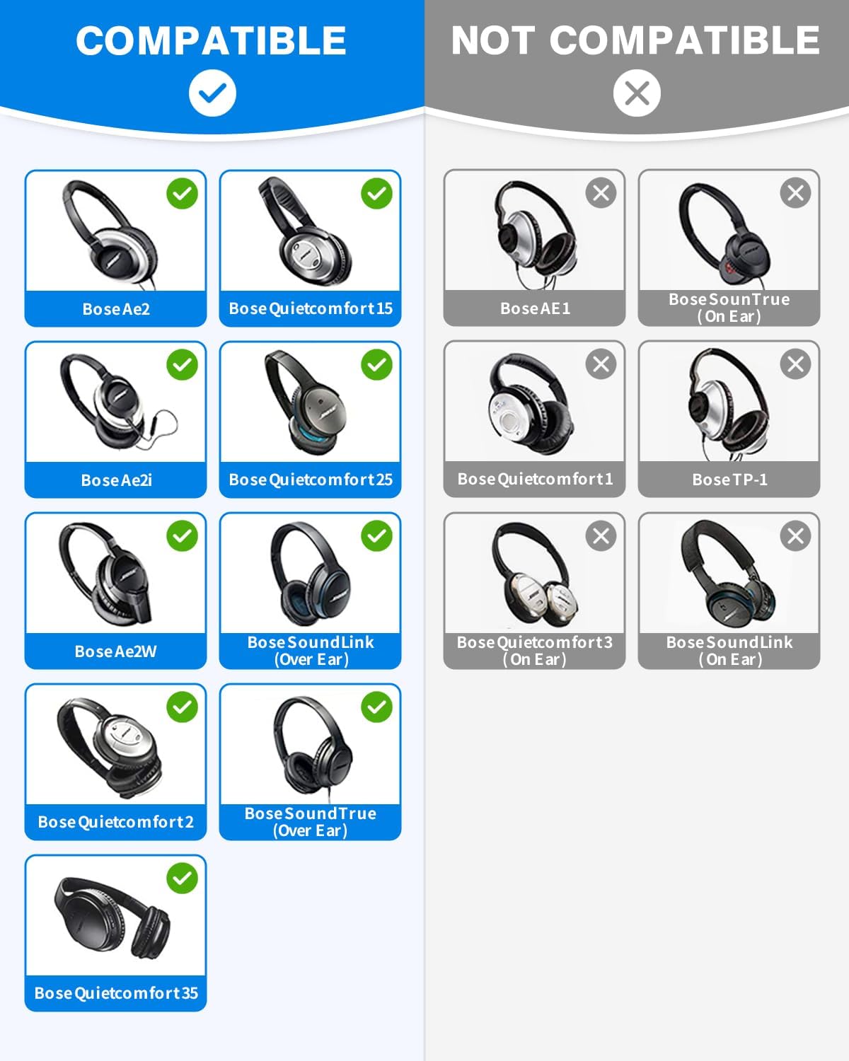 Link Dream Earpads for Bose QC35 II/QC35 QC25 QC15 Headphones