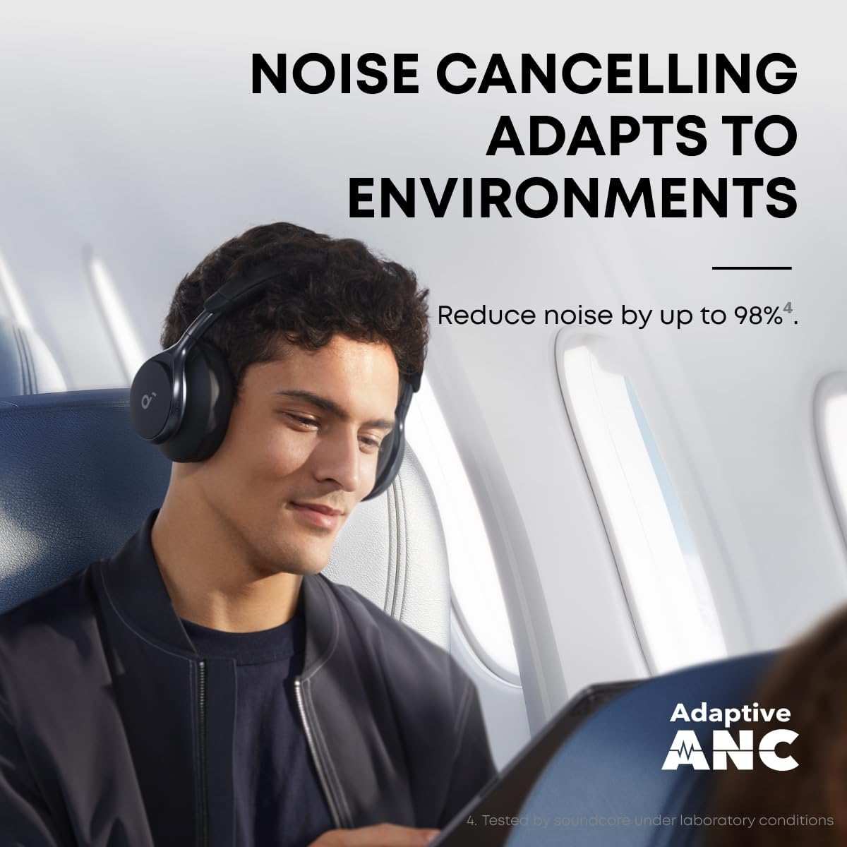 Adaptive ANC Wireless Headphones, 40H Playtime, Hi-Res LDAC Audio