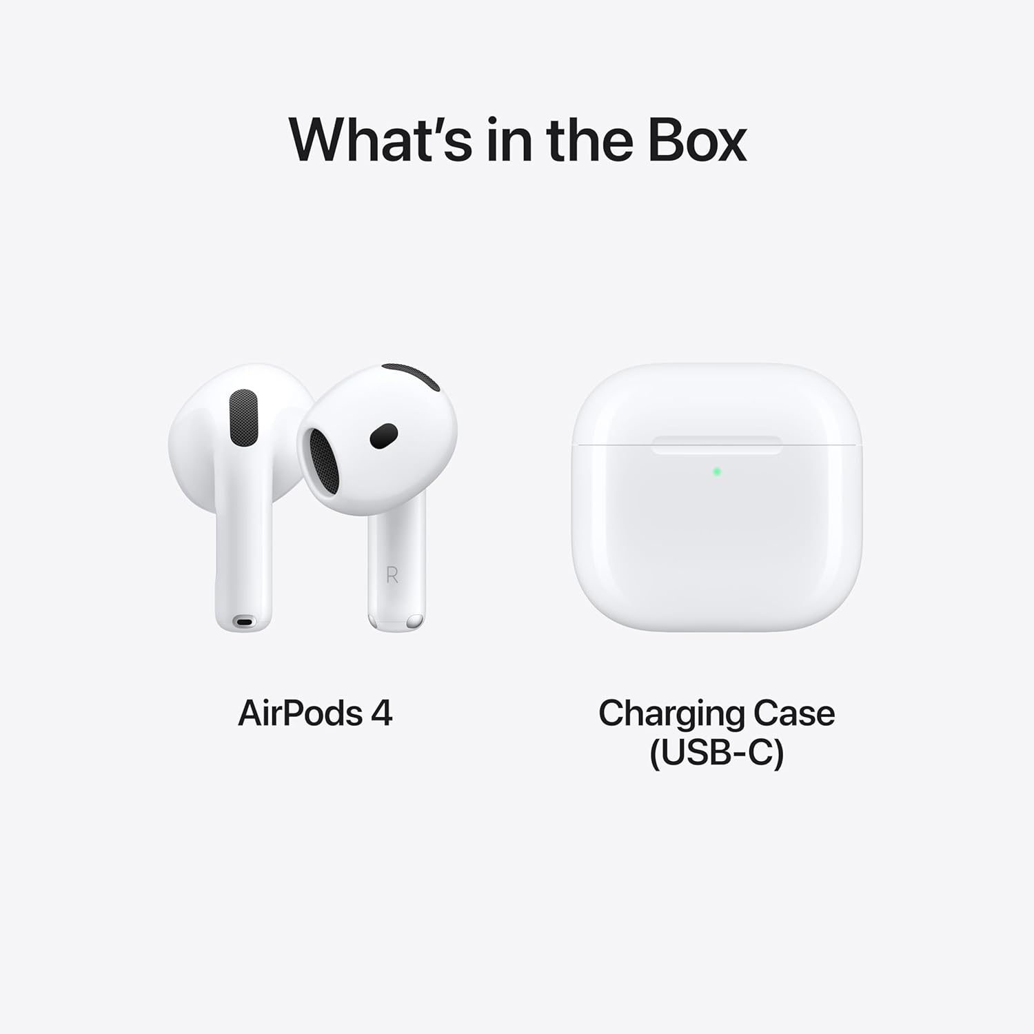 Apple AirPods 4 Wireless Earbuds with H2 Chip, Spatial Audio, USB-C Case & 24H Battery Life