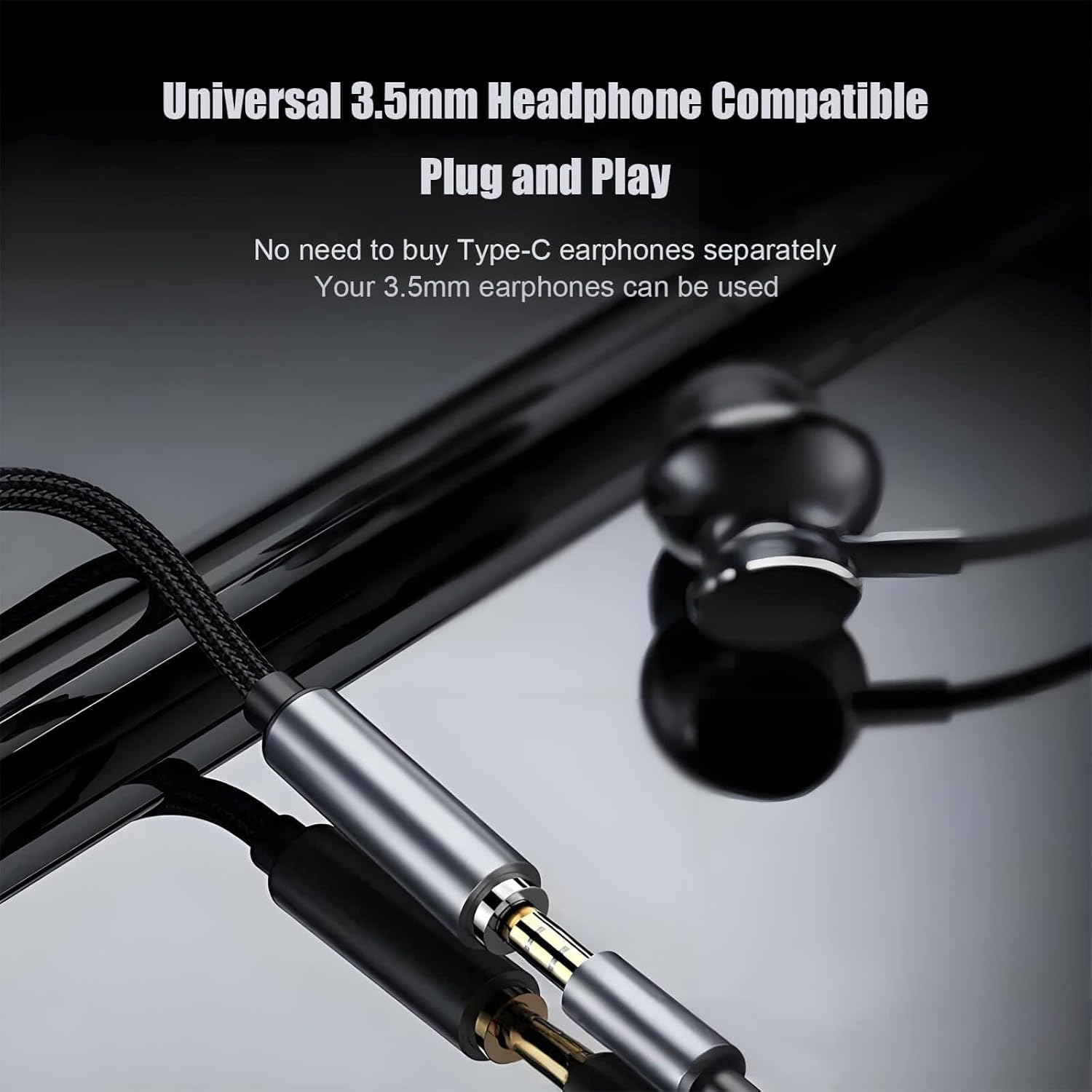 USB-C to 3.5mm Headphone Jack Adapter 2-Pack Digital Audio Aux Converter