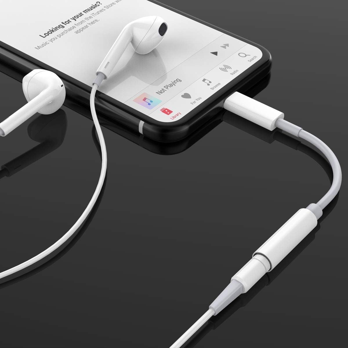 Lightning to 3.5mm Headphone Jack Adapter 2 Pack