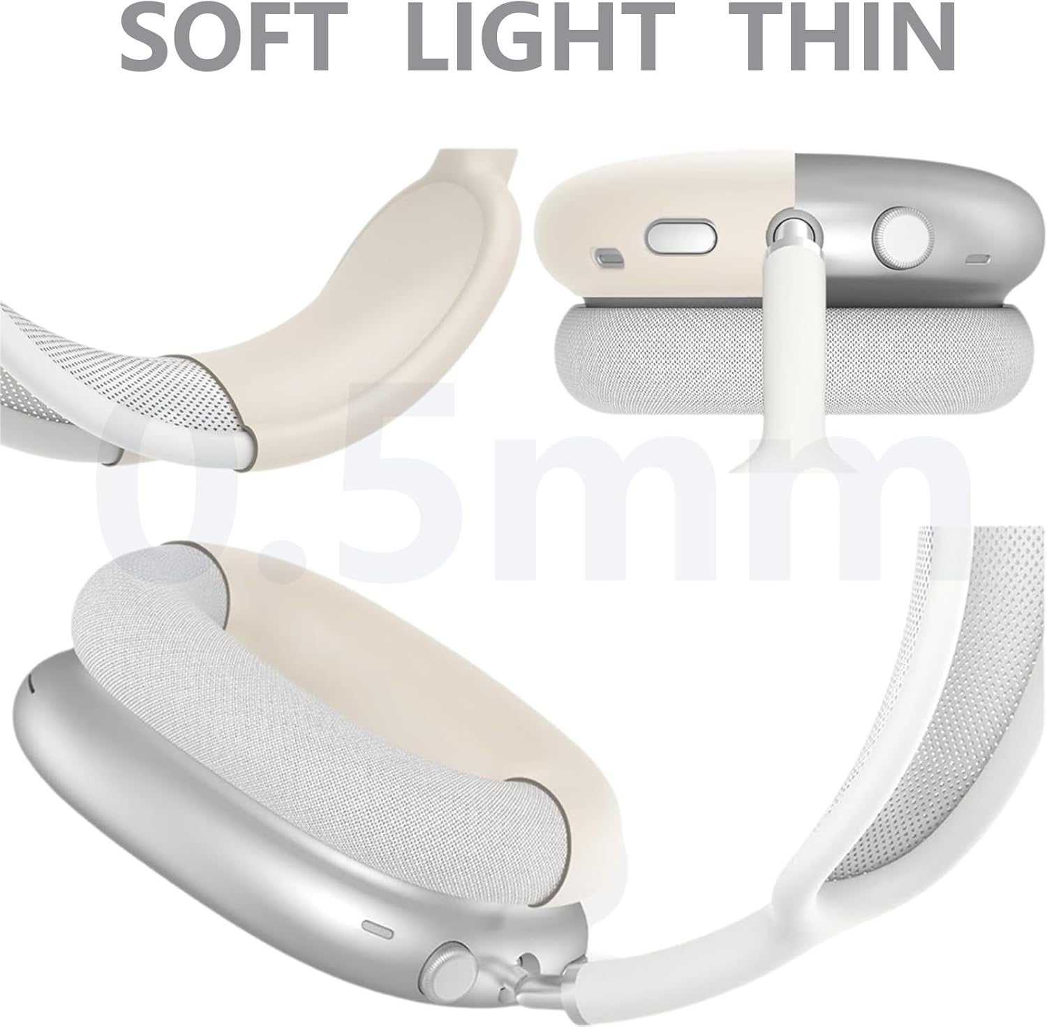 AirPods Max 2 Silicone Case Set, Ear Pad, Ear Cup & Headband Cover
