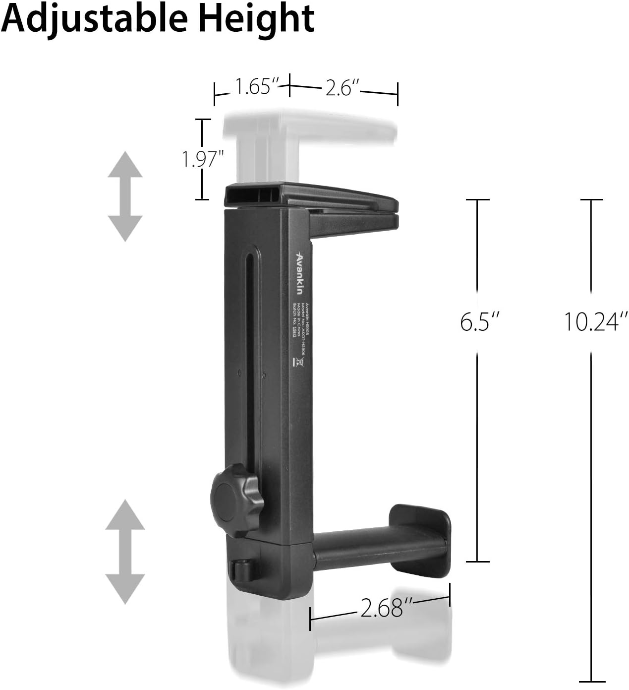NEETTO HS906 2-in-1 Headphone Stand & Hanger for Above or Under Desk