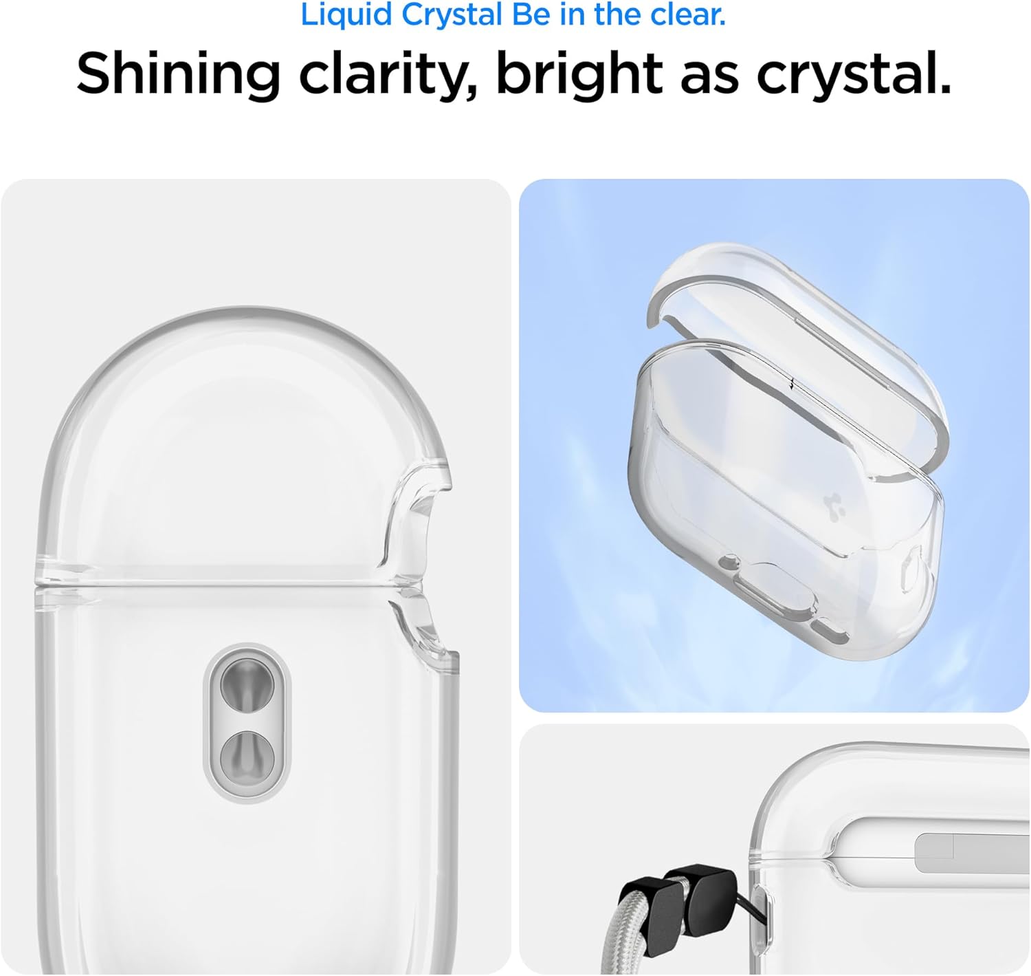 Spigen Crystal Clear Liquid Case Compatible with AirPods Pro 3 2025