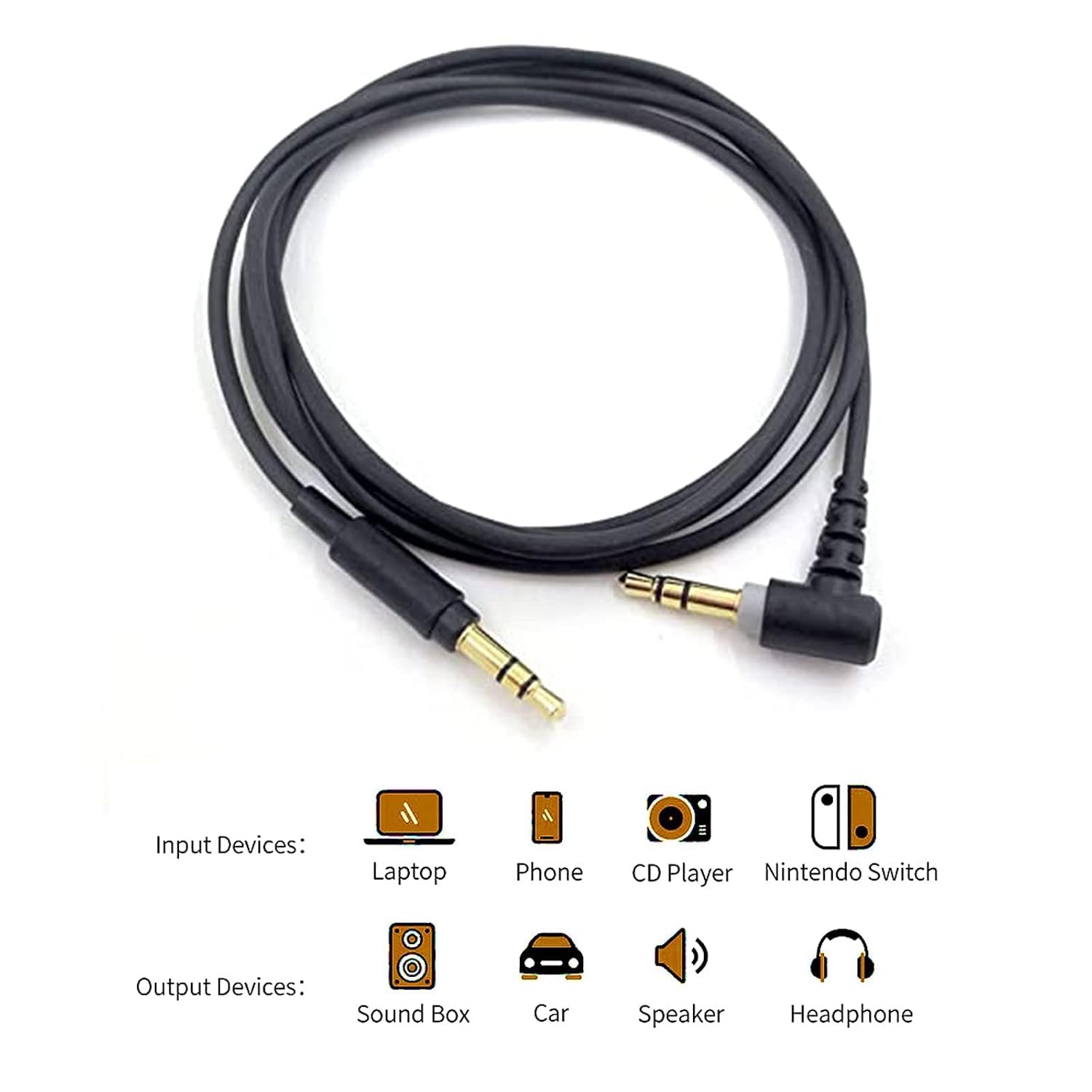 1.2M Audio Cable for Sony WH-1000XM5 XM4 XM3 CH-720N Headphones