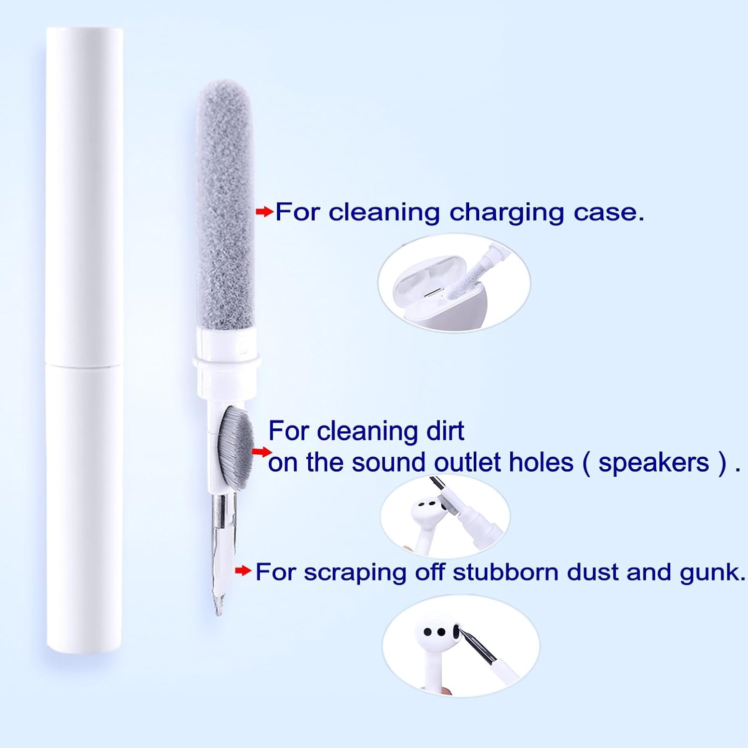 Universal Earbuds Cleaning Kit Dust Earwax Remover Tool for AirPods