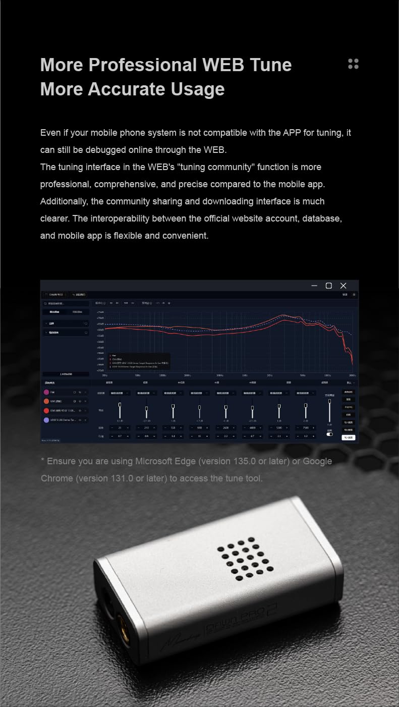 MOONDROP DAWN PRO 2 Portable USB DAC AMP Headphone Amplifier