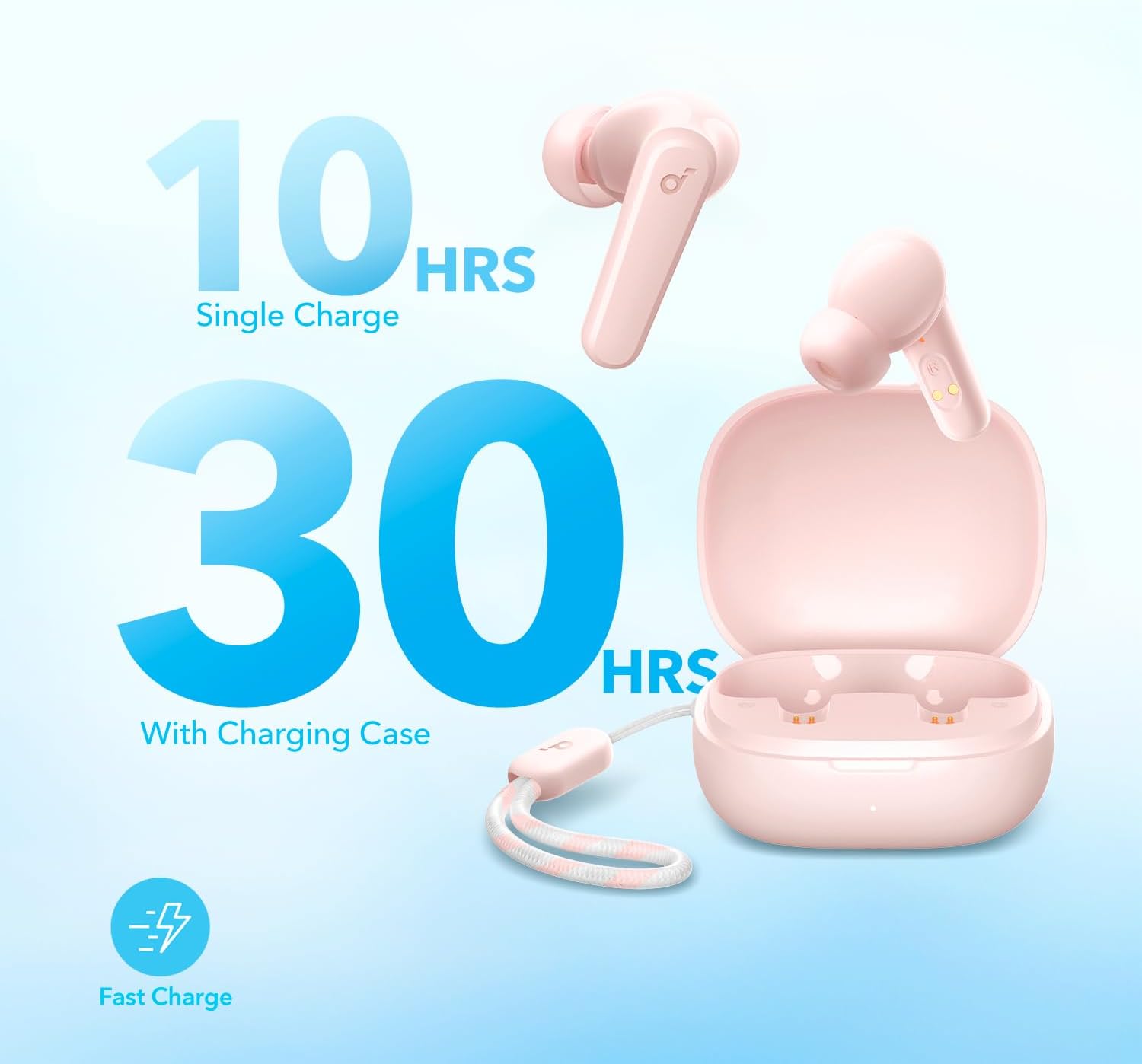 Soundcore by Anker P20i True Wireless Earbuds, Big Bass 10mm Drivers, BT 5.3, 30H Playtime IPX5 AI Calls
