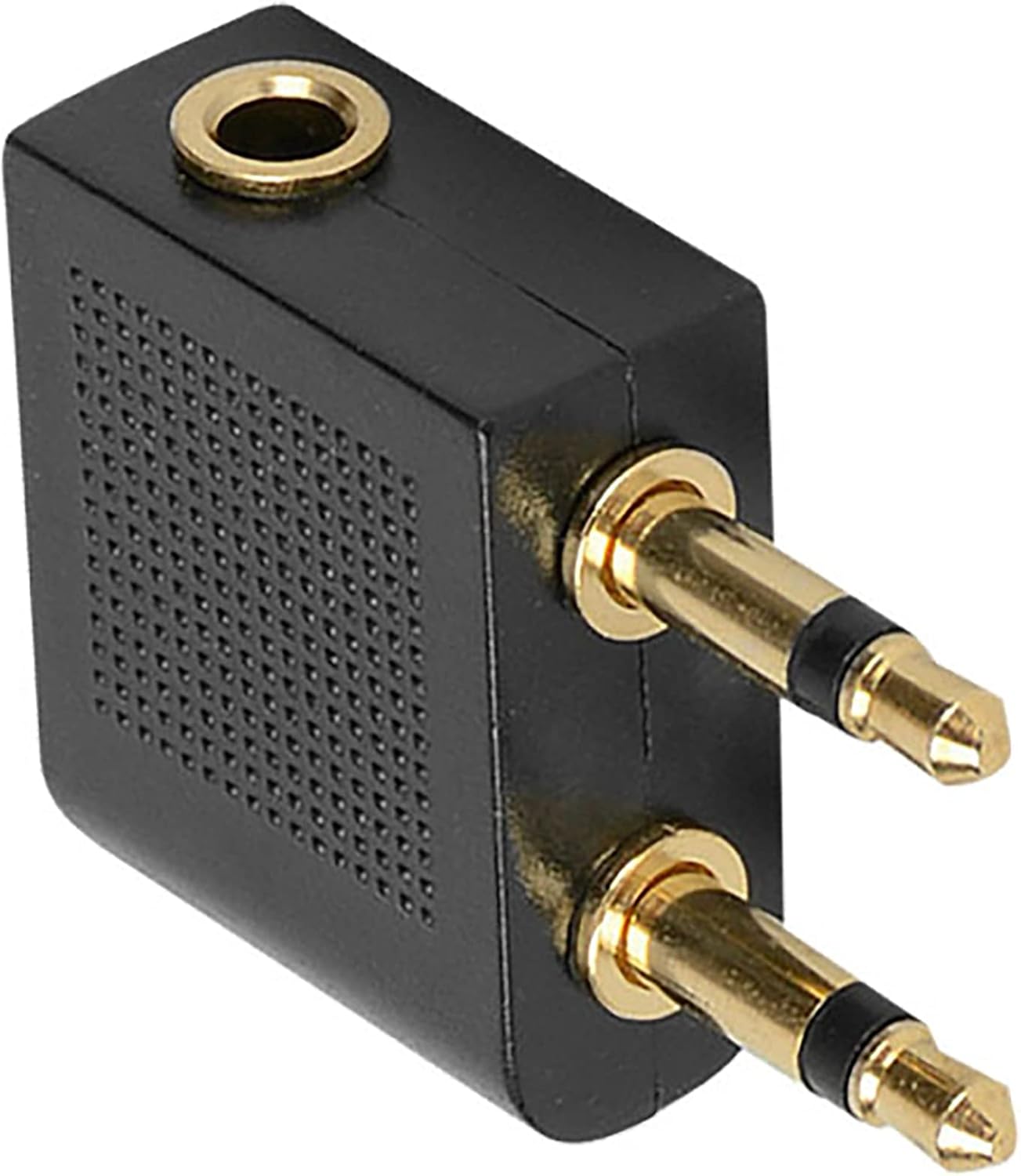 IRYNA 3 Pack Airline Headphone Adapter Gold Plated 3.5mm Stereo Jack