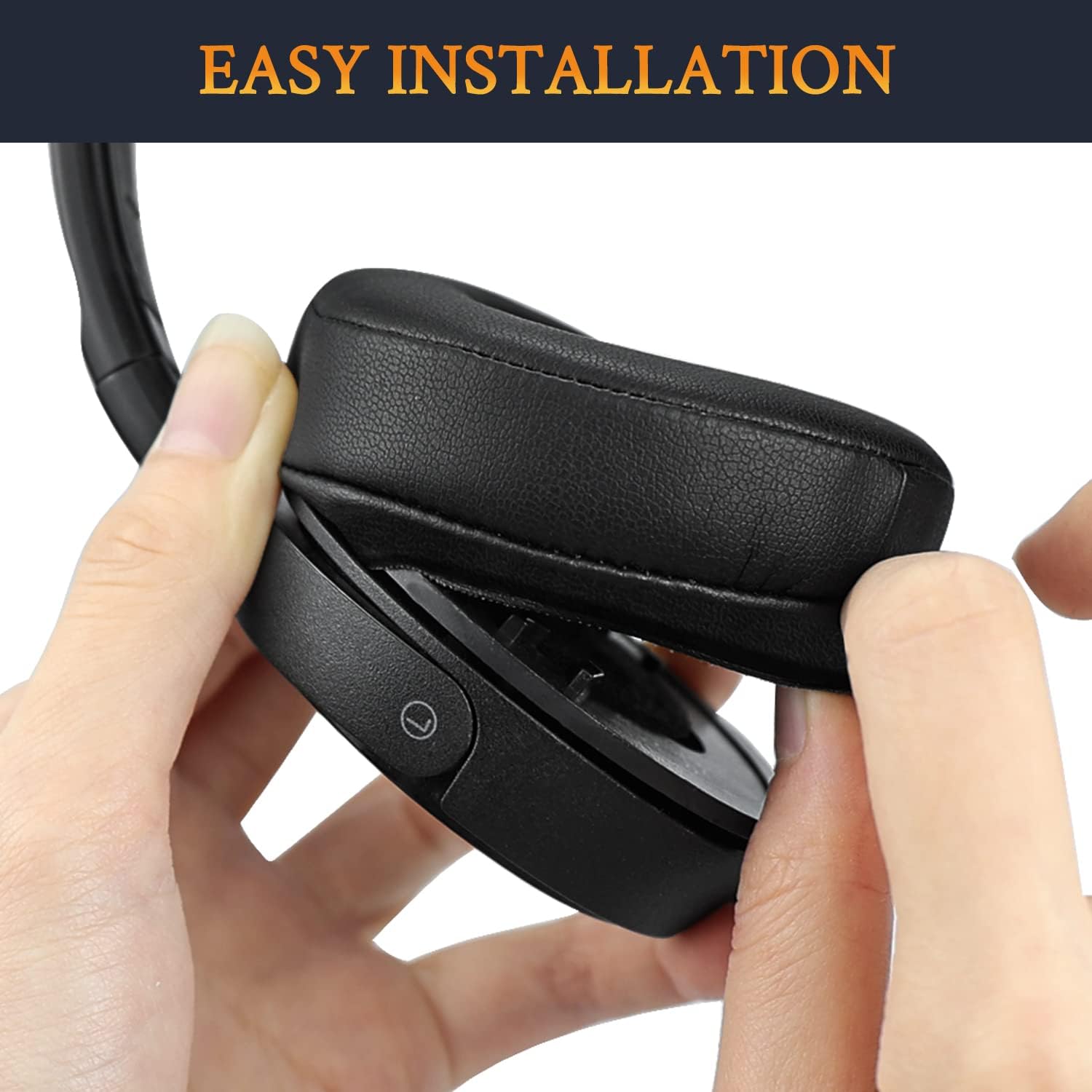 Sony WH-CH510/CH520 Replacement Ear Pads Black for MDR-ZX110