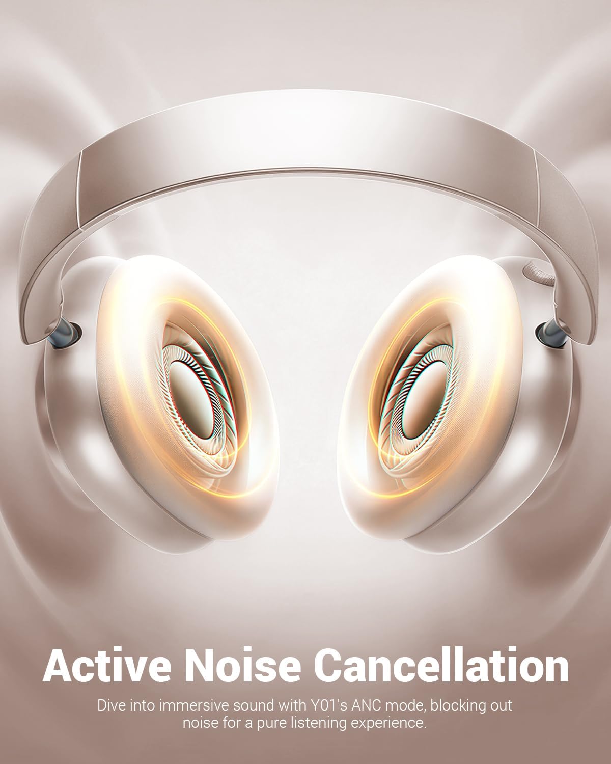Wireless Bluetooth 5.3 Over Ear Headphones with Noise Canceling HiFi