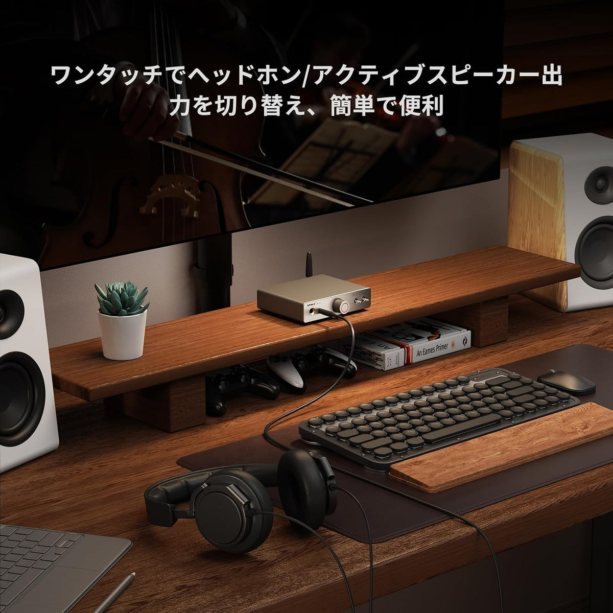 AIYIMA DACA7 ES9038Q2M Mini Bluetooth Desktop DAC Headphone Amp