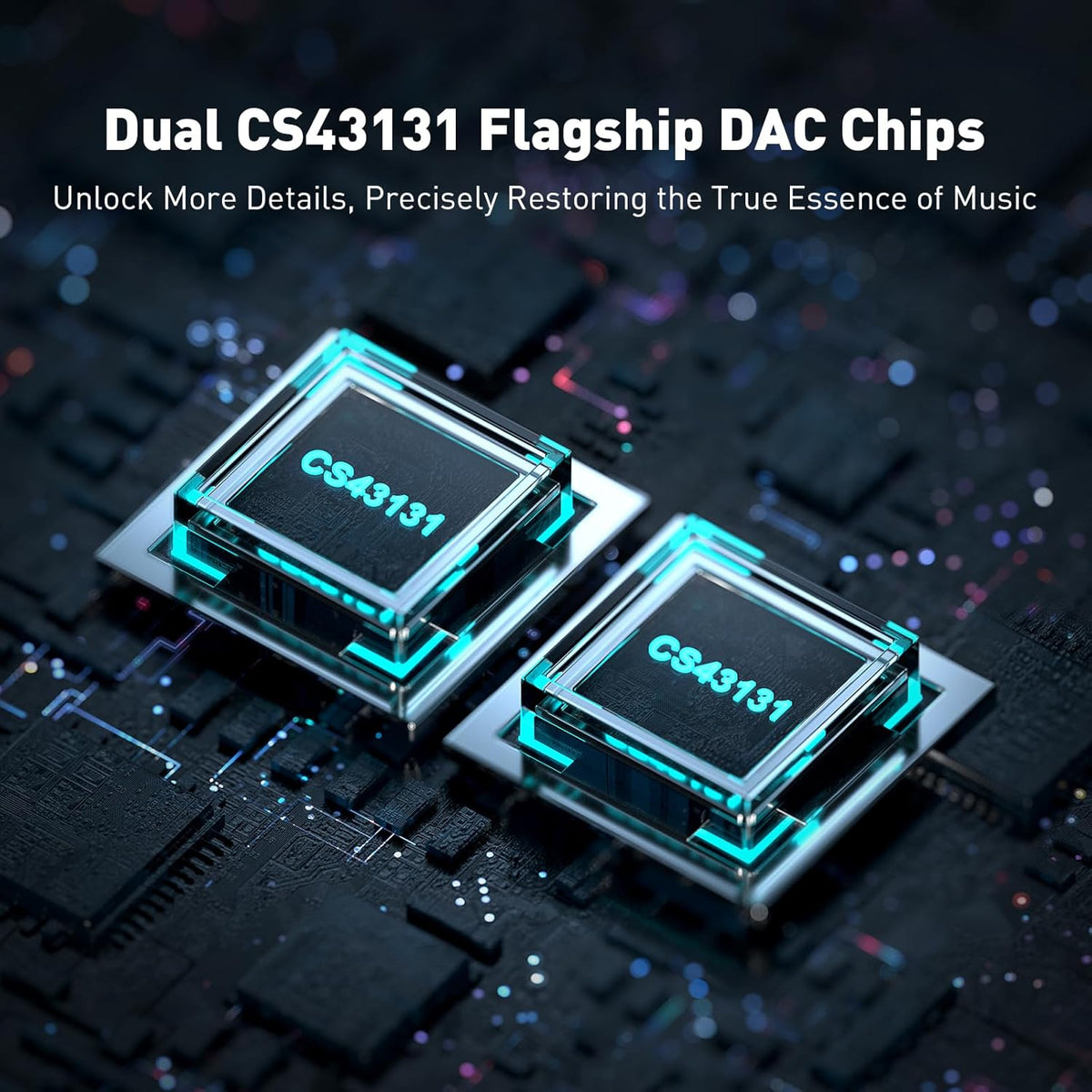 Fosi Audio DS2 USB-C DAC Headphone Amp 3.5mm 4.4mm DSD256