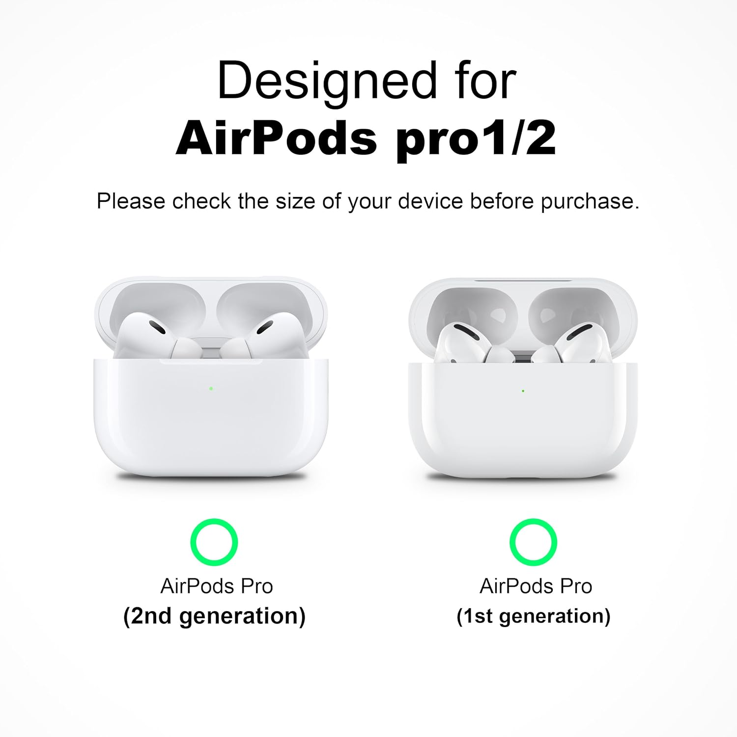 AirPods Pro 2/1 Case with Phone Holder Magnetic Suction Cover Black