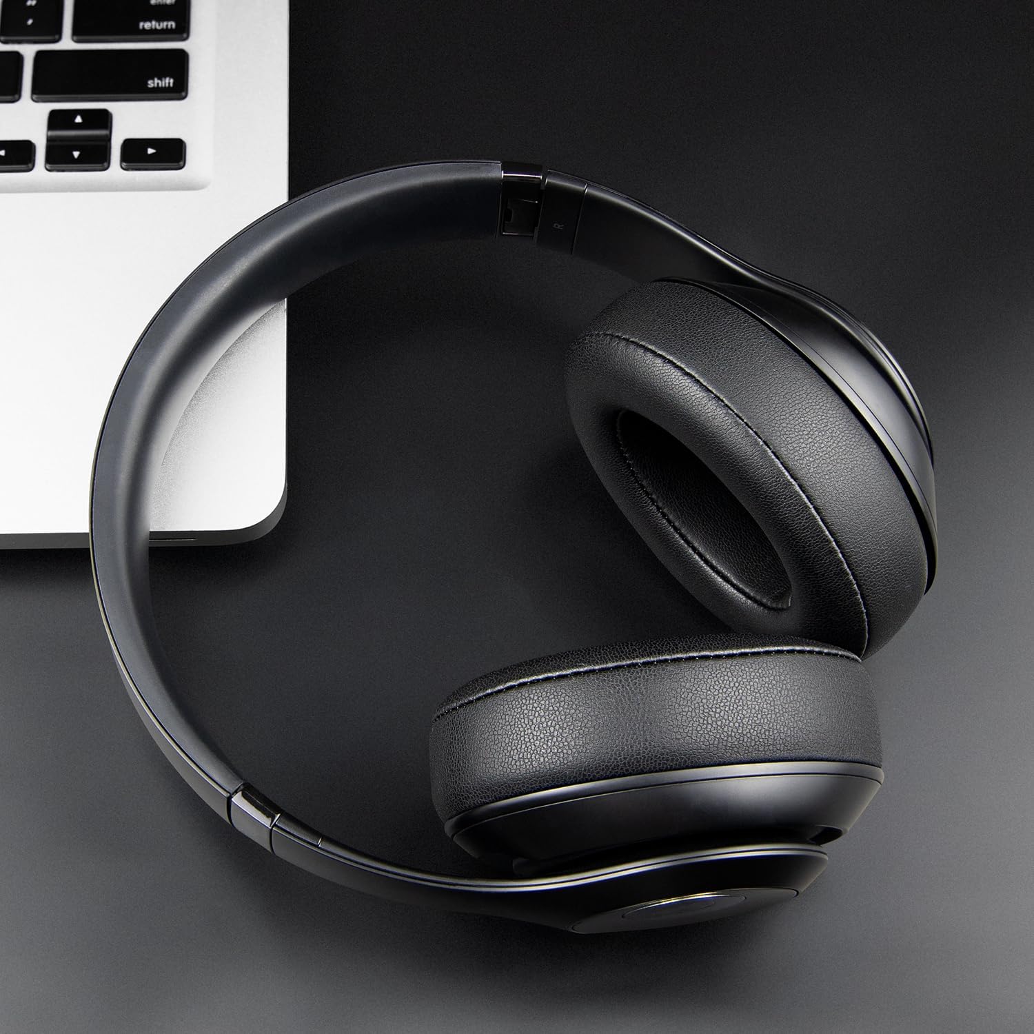 SoloWIT Earpads for Beats Studio 2/3 Memory Foam Protein Leather Black