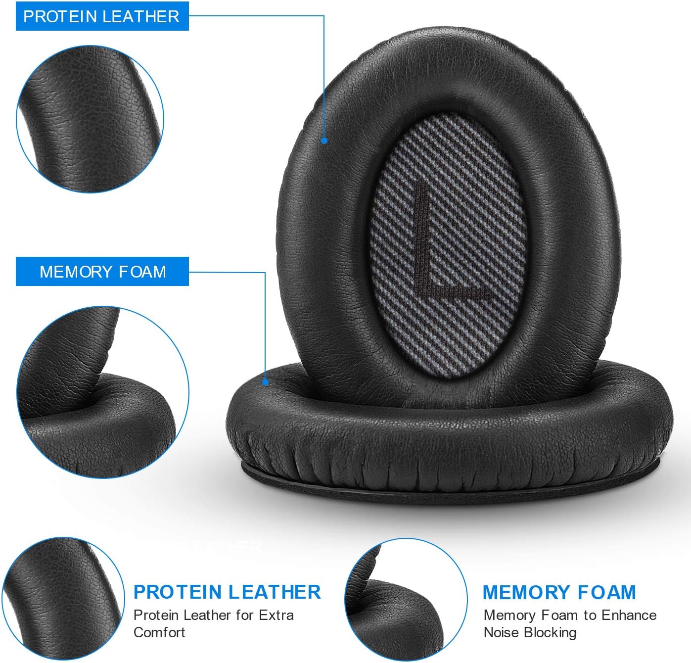 Link Dream Earpads for Bose QC35 II/QC35 QC25 QC15 Headphones