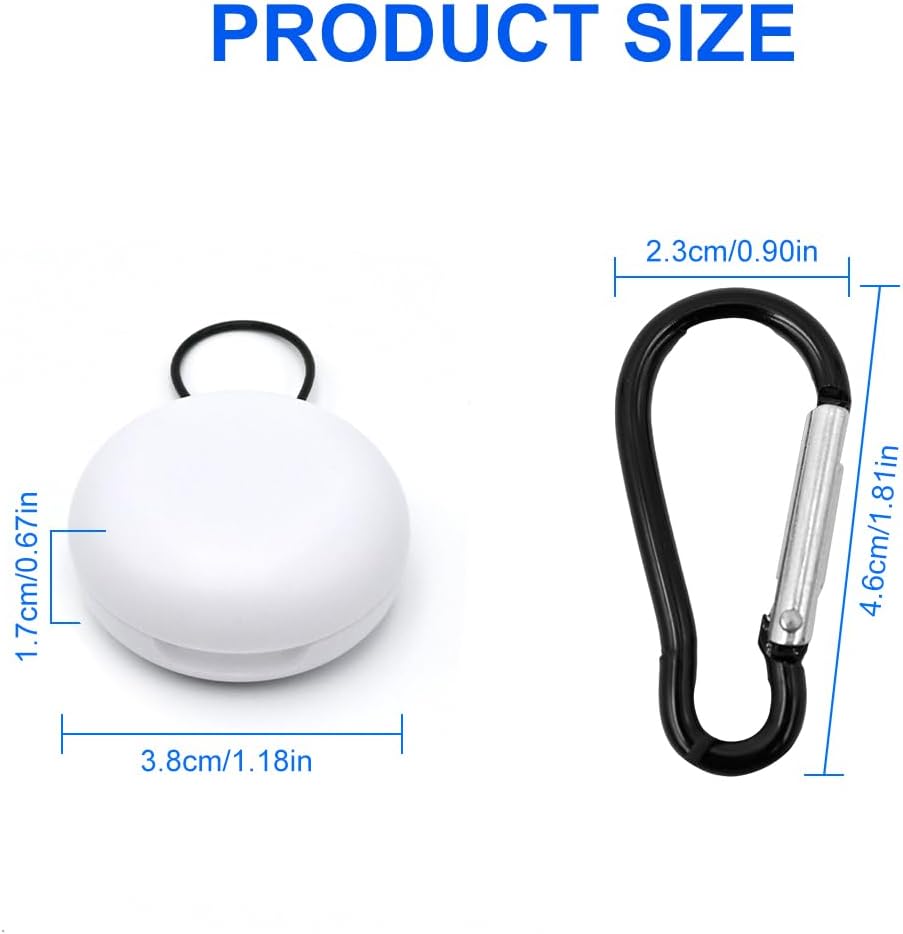 Portable Earplug Case with Keychain Loop Travel Storage Organizer