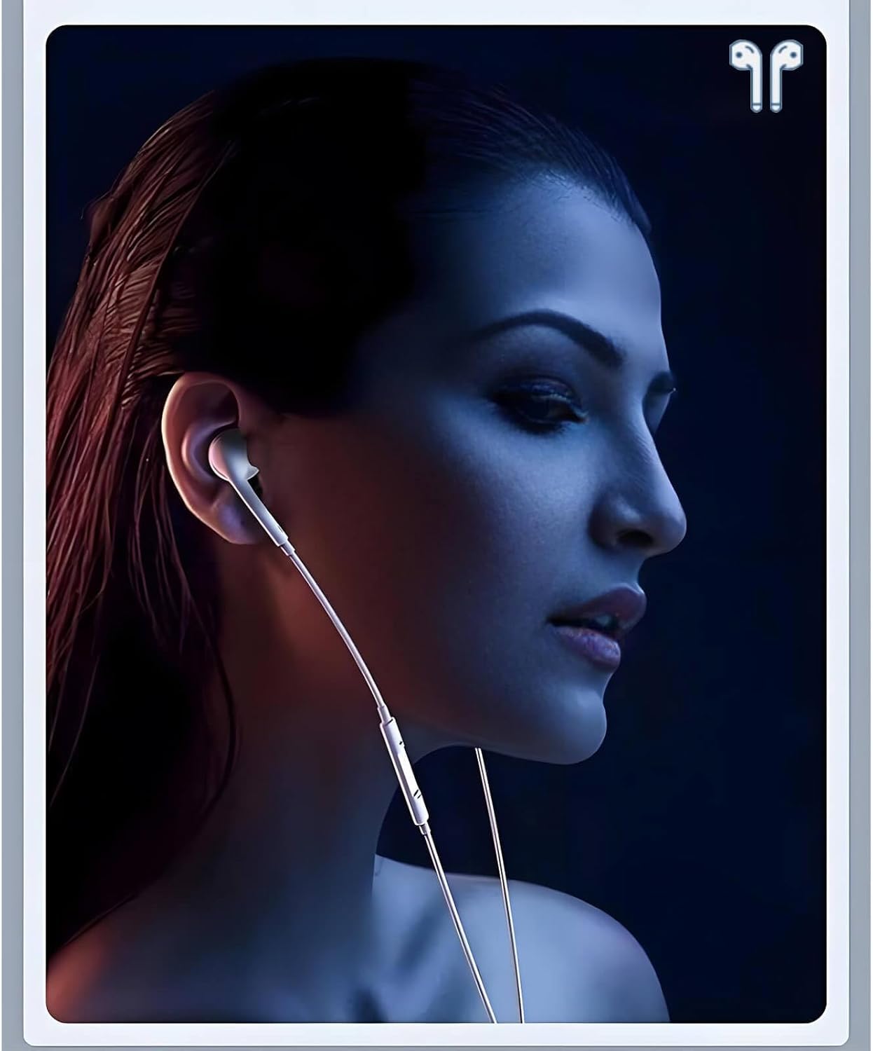 USB C Headphones 2 Pack Wired Earbuds with Mic for iPhone 15/16 Galaxy S25 S24